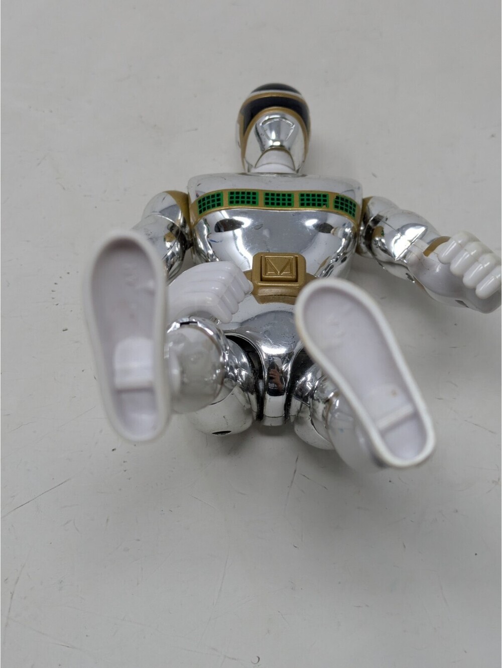 Mighty Morphin' Power Rangers Talking Silver Ranger In Space 1998 Bandai Works - Picture 4 of 6
